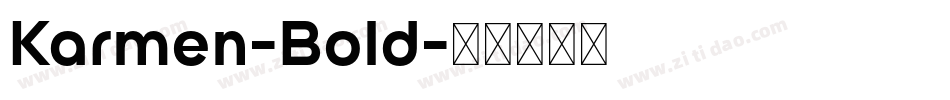 Karmen-Bold字体转换