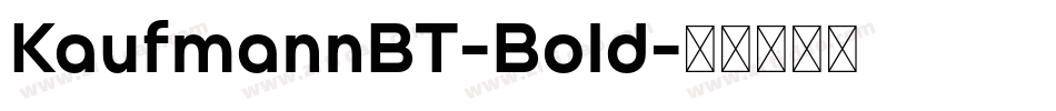 KaufmannBT-Bold字体转换