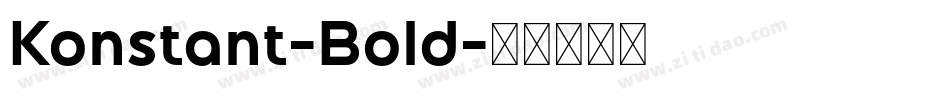 Konstant-Bold字体转换