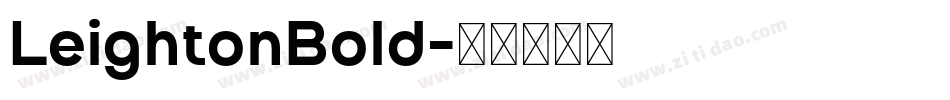 LeightonBold字体转换