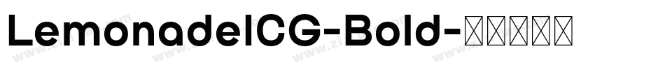 LemonadeICG-Bold字体转换