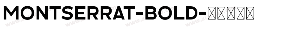 MONTSERRAT-BOLD字体转换
