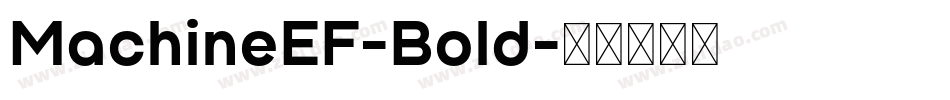 MachineEF-Bold字体转换