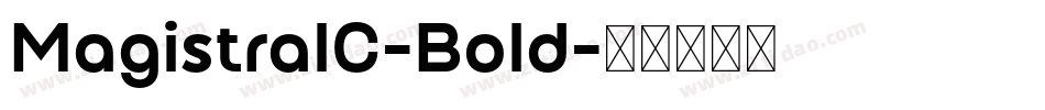 MagistralC-Bold字体转换