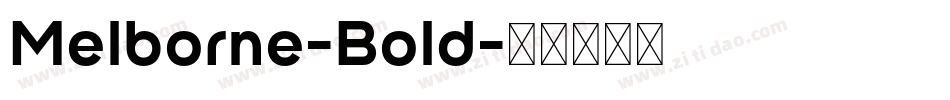 Melborne-Bold字体转换