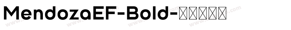 MendozaEF-Bold字体转换
