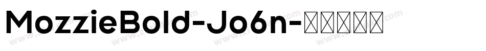 MozzieBold-Jo6n字体转换