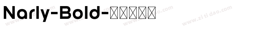 Narly-Bold字体转换