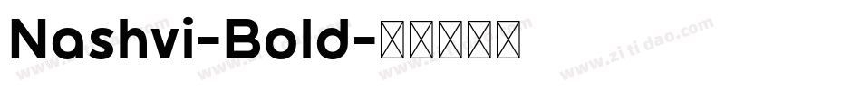 Nashvi-Bold字体转换