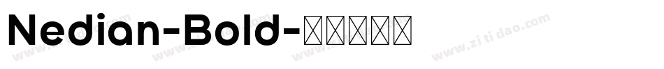 Nedian-Bold字体转换