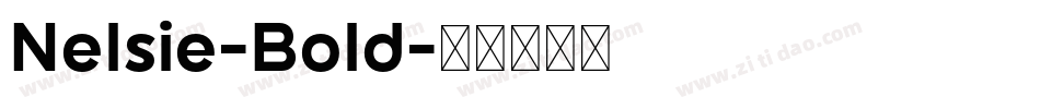 Nelsie-Bold字体转换