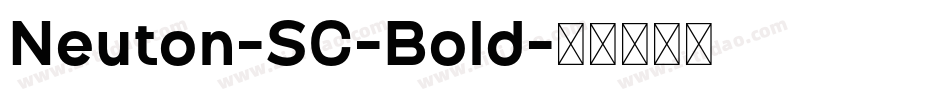 Neuton-SC-Bold字体转换