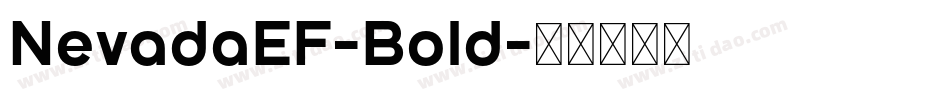 NevadaEF-Bold字体转换