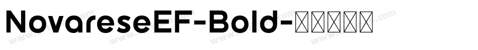 NovareseEF-Bold字体转换