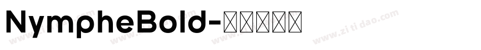 NympheBold字体转换