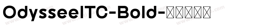 OdysseeITC-Bold字体转换