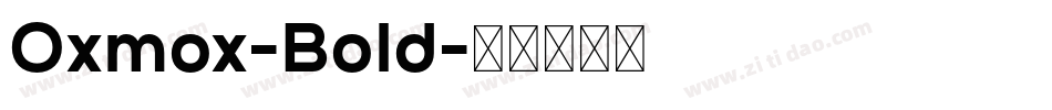 Oxmox-Bold字体转换