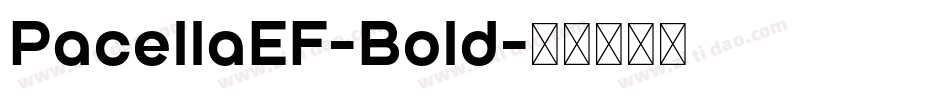 PacellaEF-Bold字体转换