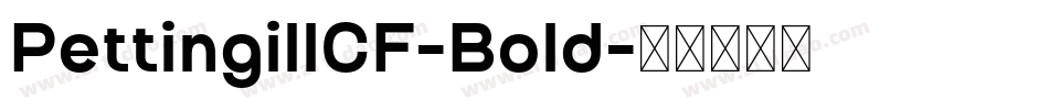 PettingillCF-Bold字体转换
