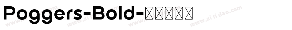 Poggers-Bold字体转换