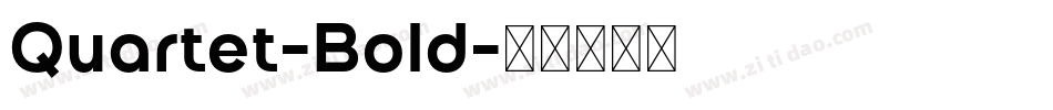 Quartet-Bold字体转换