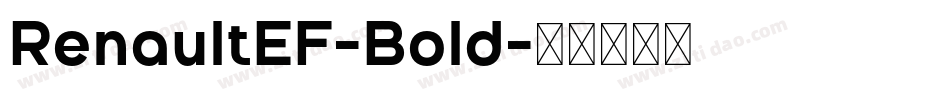 RenaultEF-Bold字体转换