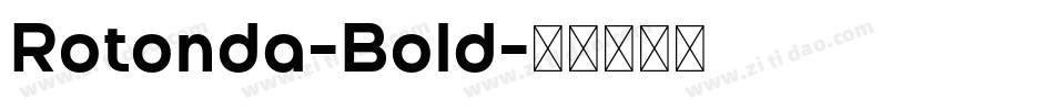 Rotonda-Bold字体转换