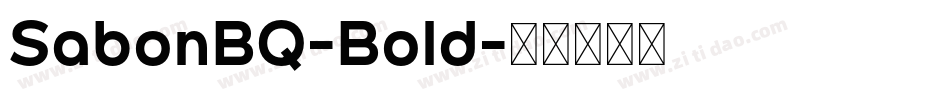 SabonBQ-Bold字体转换