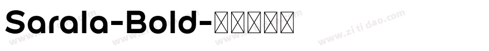 Sarala-Bold字体转换