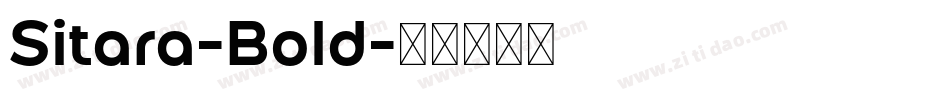 Sitara-Bold字体转换