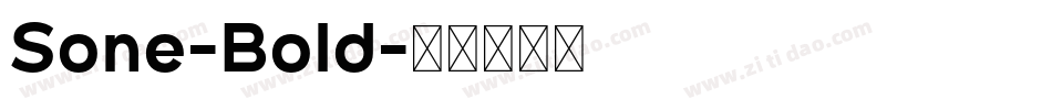 Sone-Bold字体转换