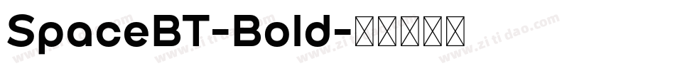 SpaceBT-Bold字体转换