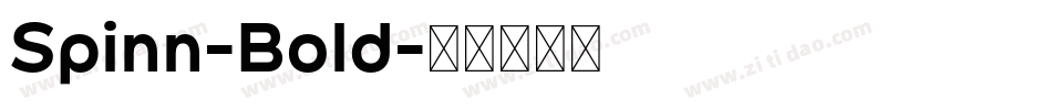 Spinn-Bold字体转换