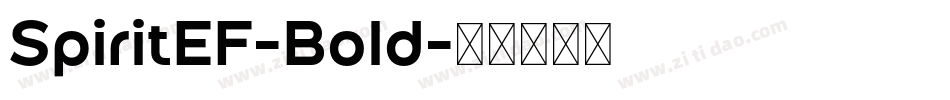 SpiritEF-Bold字体转换