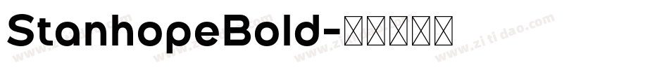 StanhopeBold字体转换