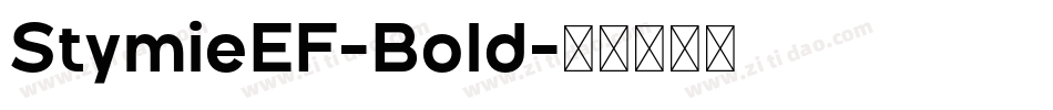 StymieEF-Bold字体转换