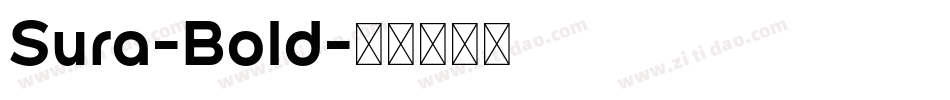 Sura-Bold字体转换