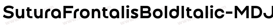 SuturaFrontalisBoldItalic-MDJ字体转换