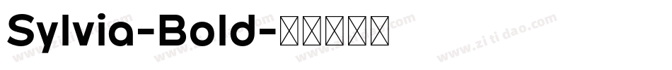 Sylvia-Bold字体转换