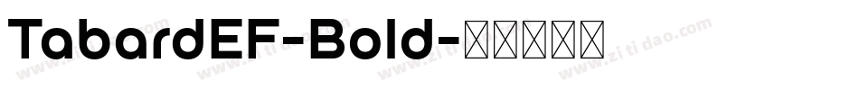 TabardEF-Bold字体转换