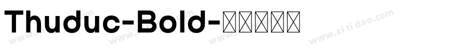 Thuduc-Bold字体转换