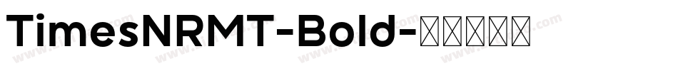 TimesNRMT-Bold字体转换