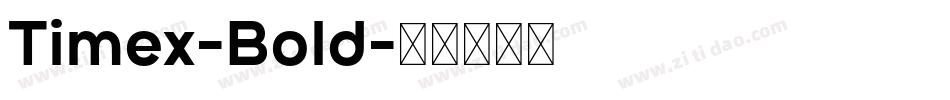 Timex-Bold字体转换