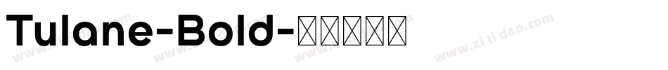 Tulane-Bold字体转换