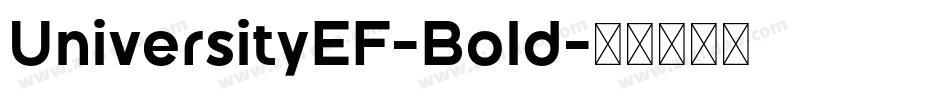 UniversityEF-Bold字体转换