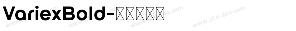 VariexBold字体转换