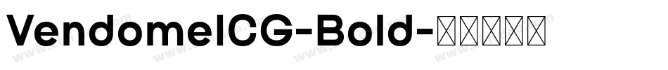 VendomeICG-Bold字体转换