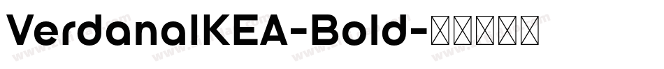 VerdanaIKEA-Bold字体转换