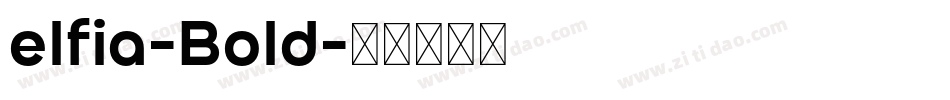 elfia-Bold字体转换
