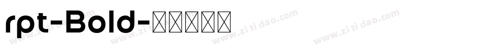 rpt-Bold字体转换